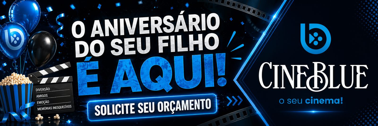Aniversário no Cine Blue